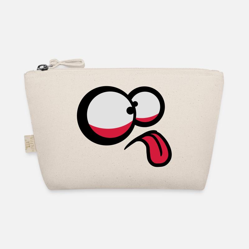 Crazy Comic Face Organic Pouch