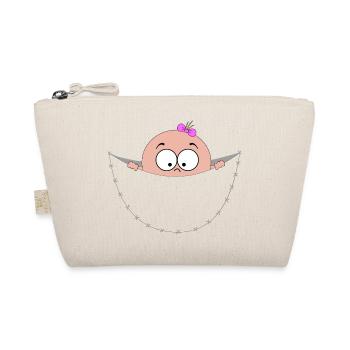 regard ventre poche sac bébé grossesse - Trousse biologique - nature - Devant
