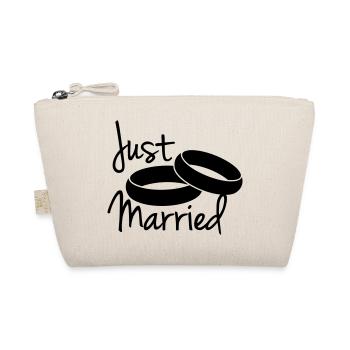 Just Married Rings Design - Bio-Täschchen - Natur - Vorne
