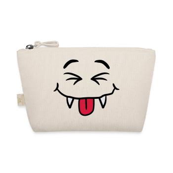 Funny naughty comics Monster vampire face - Organic Pouch - nature - Front