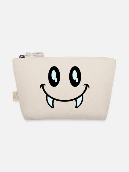 kleines monster smiley - Bio-Täschchen - Natur