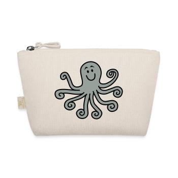 Krake - Bio-Täschchen - Natur - Vorne