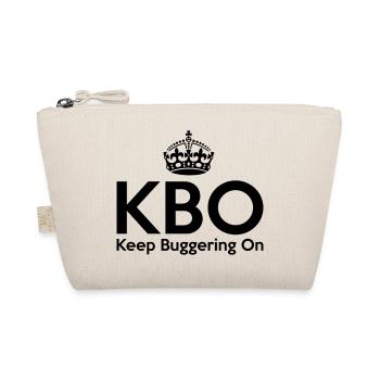 KBO - Keep Buggering on - Bio-Täschchen - Natur - Vorne