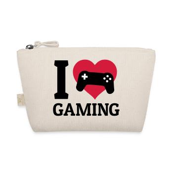 I love gaming j'aime le jeu - Trousse biologique - nature - Devant