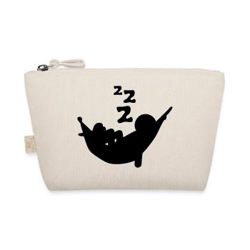 hammock sleep snore nap character - Organic Pouch - nature - Front