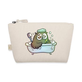 Eule in der Badewanne - Bio-Täschchen - Natur - Vorne