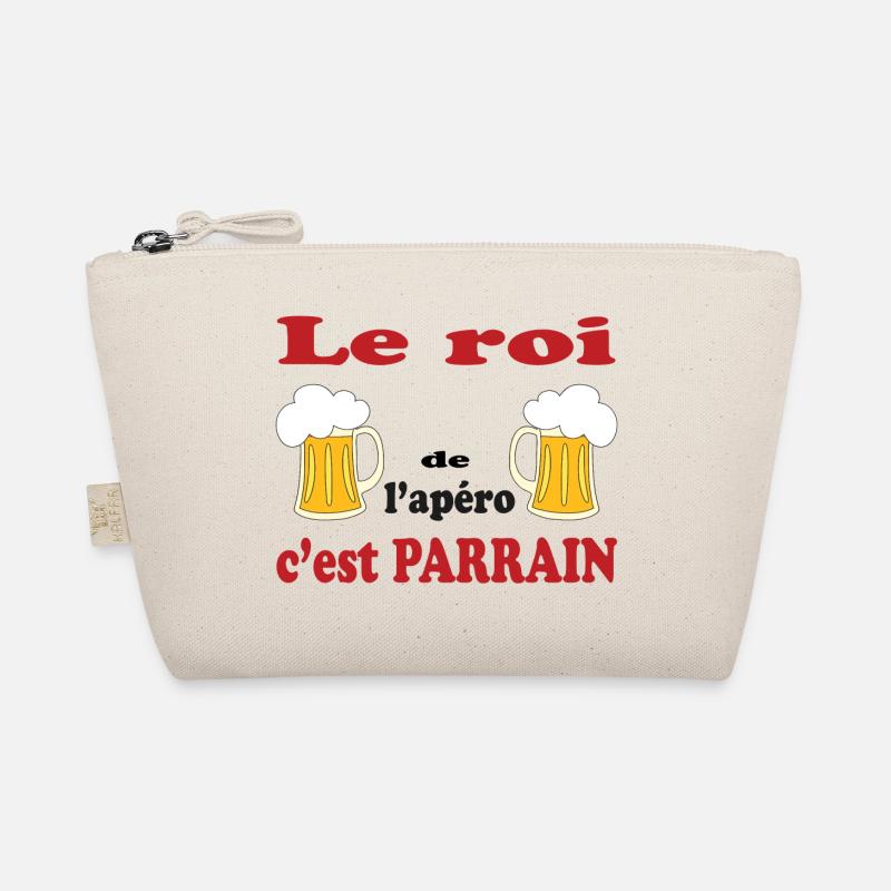 Le roi de l'apero c'est parrain Bio-Täschchen