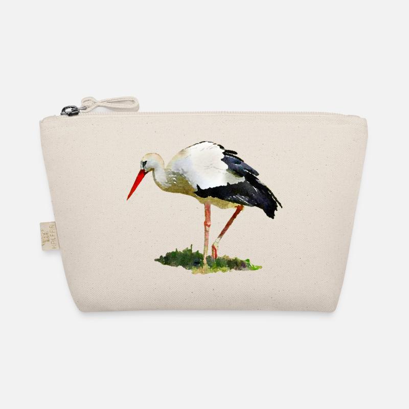 storch vogel Bio-Täschchen