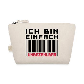 Unbezahlbar (Barcode) - Bio-Täschchen - Natur - Vorne