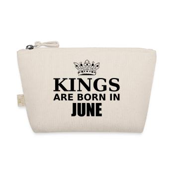 kings are born in june - Organic Pouch - nature - Front