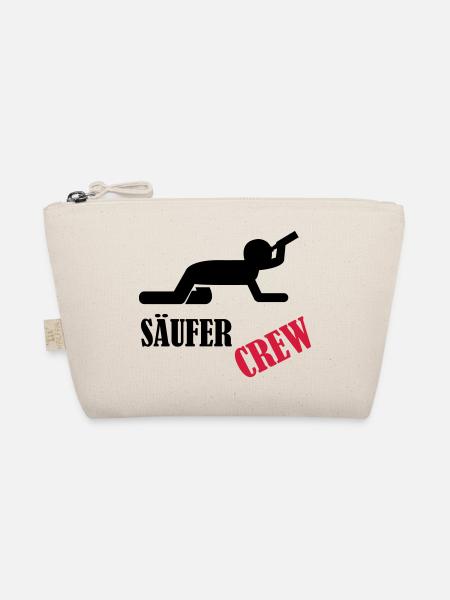 saeufer_crew - Bio-Täschchen - Natur - Vorne