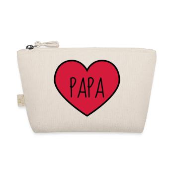 Dad Daddy Papa Vati Vater Father's Day Baby - Organic Pouch - nature - Front