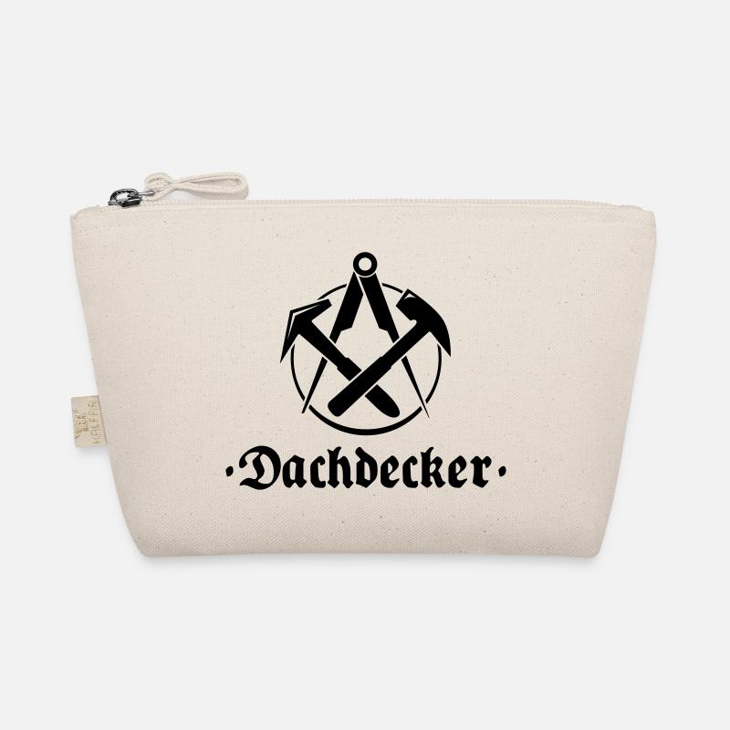 Dachdecker, Zunftlogo mit alter Schrift Bio-Täschchen