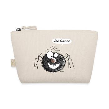 Ich Spinne - Smile - Spinnen - Schwarz - Lachen - Bio-Täschchen - Natur - Vorne