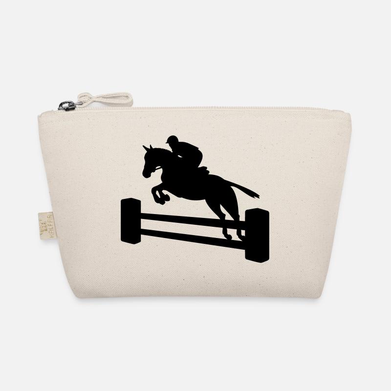 Springreiter einfarbig Bio-Täschchen