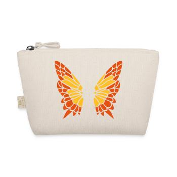 Schmetterling Fluegel Muster - Bio-Täschchen - Natur - Vorne