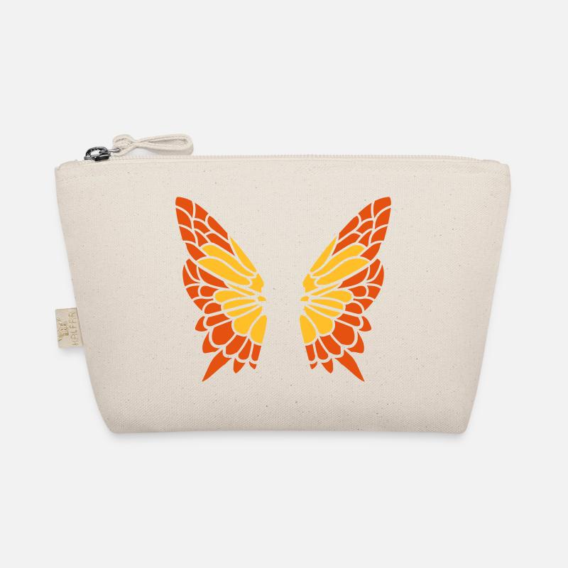 Butterfly Fluegel Pattern Organic Pouch