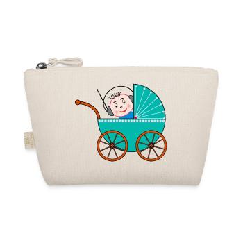 Kinderwagen / Buggy / Baby - Bio-Täschchen - Natur - Vorne