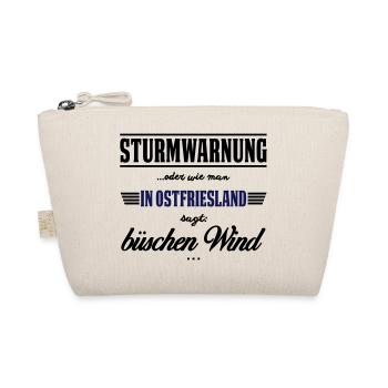 Sturmwarnung Ostfriesland - büschen Wind - Bio-Täschchen - Natur - Vorne