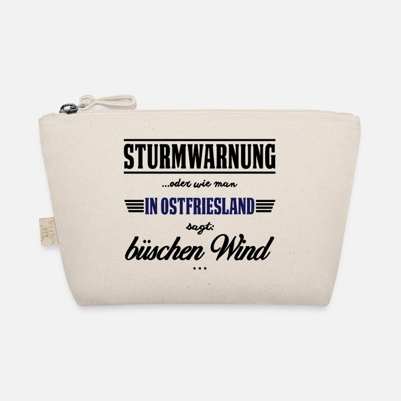 Sturmwarnung Ostfriesland - büschen Wind Bio-Täschchen