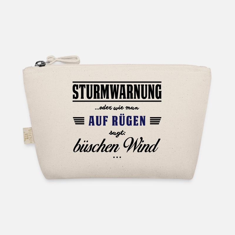 Sturmwarnung Rügen - büschen Wind Bio-Täschchen
