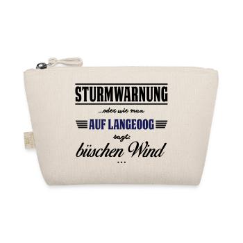 Sturmwarnung Langeoog - büschen Wind - Bio-Täschchen - Natur - Vorne
