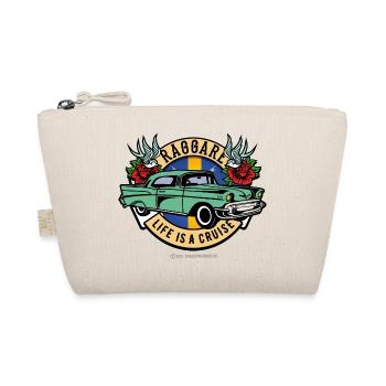 Raggare Life Is A Cruise Sweden Flag Blue Yellow - Organic Pouch - nature - Front