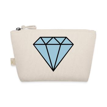 diamant icon - Bio-Täschchen - Natur - Vorne