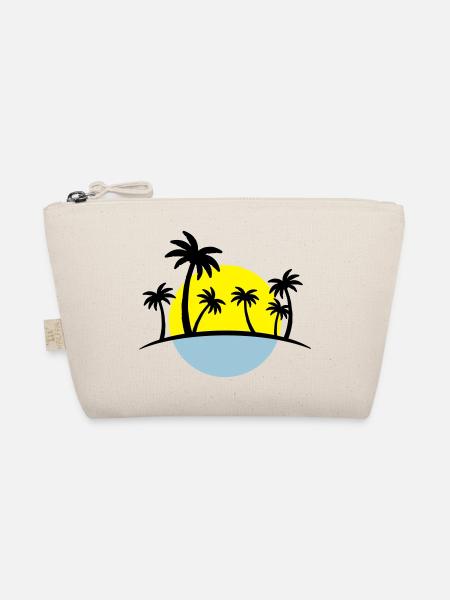 island sun palm - Bio-Täschchen - Natur - Vorne