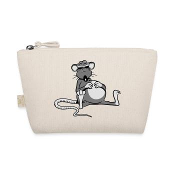 Rat tired tired sunglasses - Organic Pouch - nature - Front