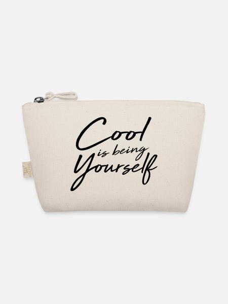 Cool Is Being Yourself - Organic Pouch - nature - Front