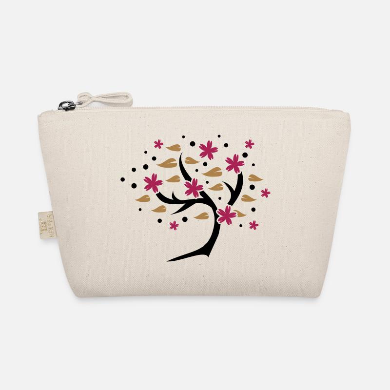 stylized cherry blossom tree in spring Organic Pouch