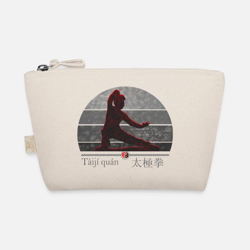 Tai Chi Kämpferin - Trainings Outfit Geschenk - Bio-Täschchen - Natur