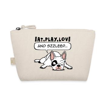 Sleeping French bulldog - Organic Pouch - nature - Front