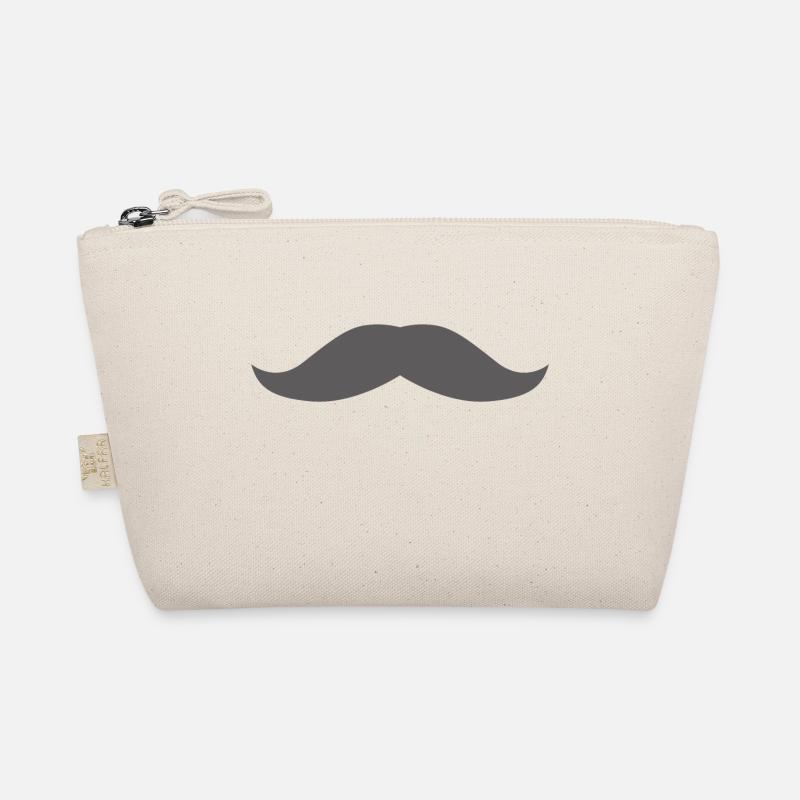 Mustache 17, mustache, beard, funny beard Organic Pouch