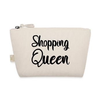 SHOPPING QUEEN design lettering - Organic Pouch - nature - Front
