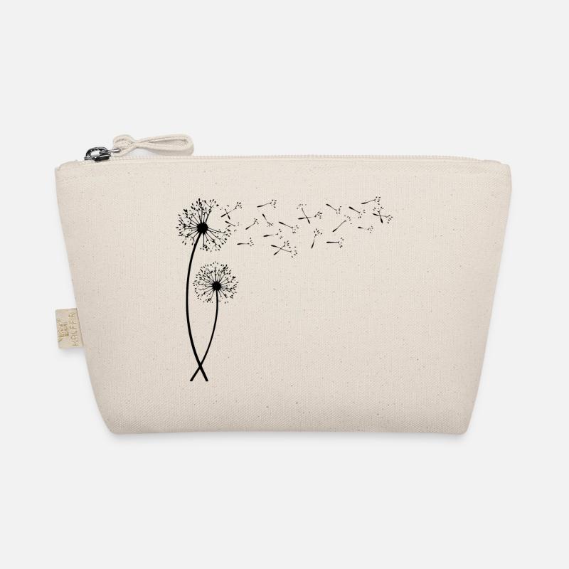 Dandelion with flying seeds. gift Organic Pouch