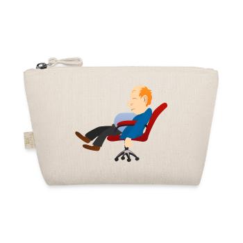 homme dort dormir sommeil chaise bureau sieste tra - Trousse biologique - nature - Devant