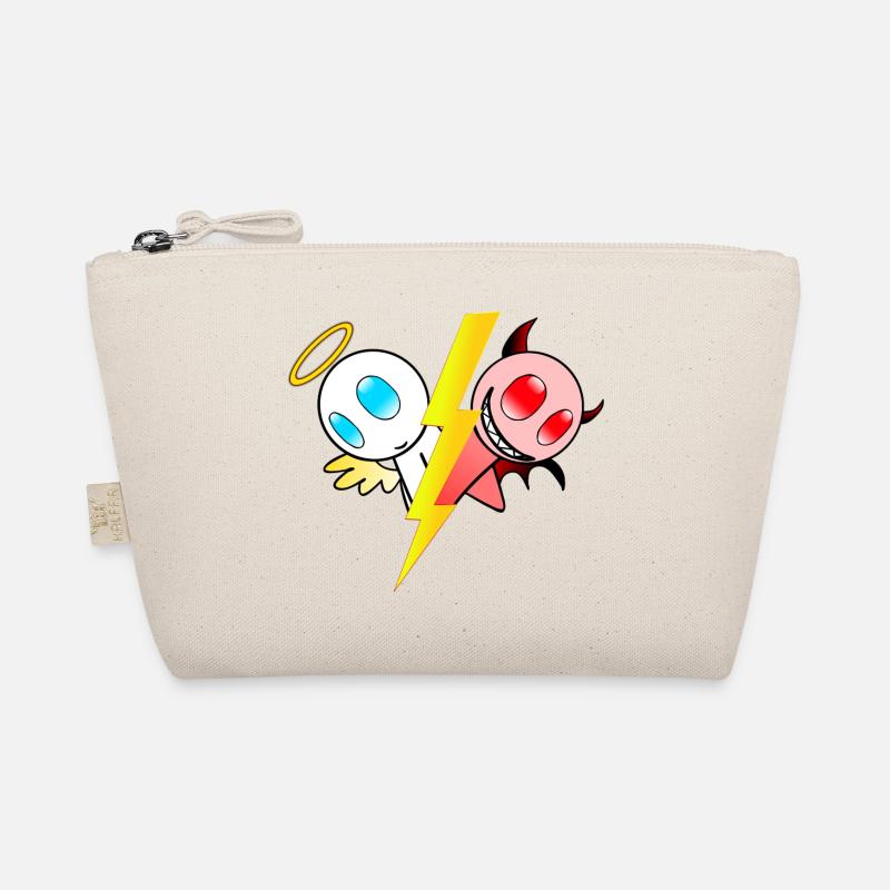 Engel oder Teufel. Gut oder böse. Lieb oder frech Bio-Täschchen