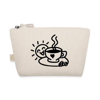 Coffee Cup Love - Organic Pouch - nature - Front