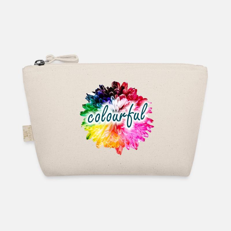 Rainbow Flower Color Explosion Organic Pouch