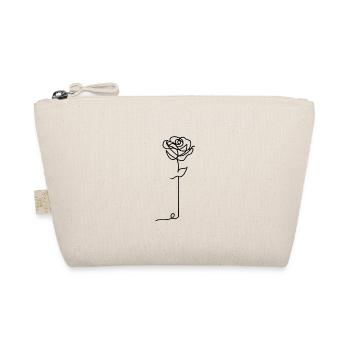 Minimalist rose - Organic Pouch - nature - Front