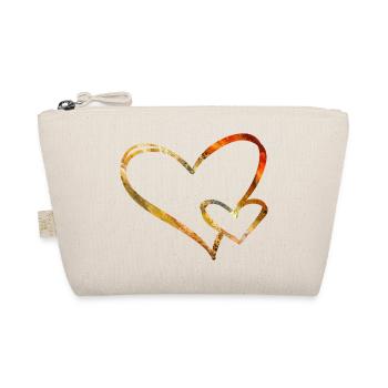 Coeur or rouge graphique amour amour - Trousse biologique - nature - Devant