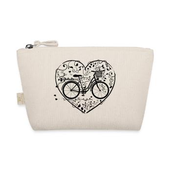 Bicycle heart ladies bike romantic electric bike - Organic Pouch - nature - Front