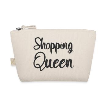 SHOPPING QUEEN design lettering - Organic Pouch - nature - Front