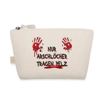 Nur Arschlöcher tragen Pelz - Bio-Täschchen - Natur - Vorne