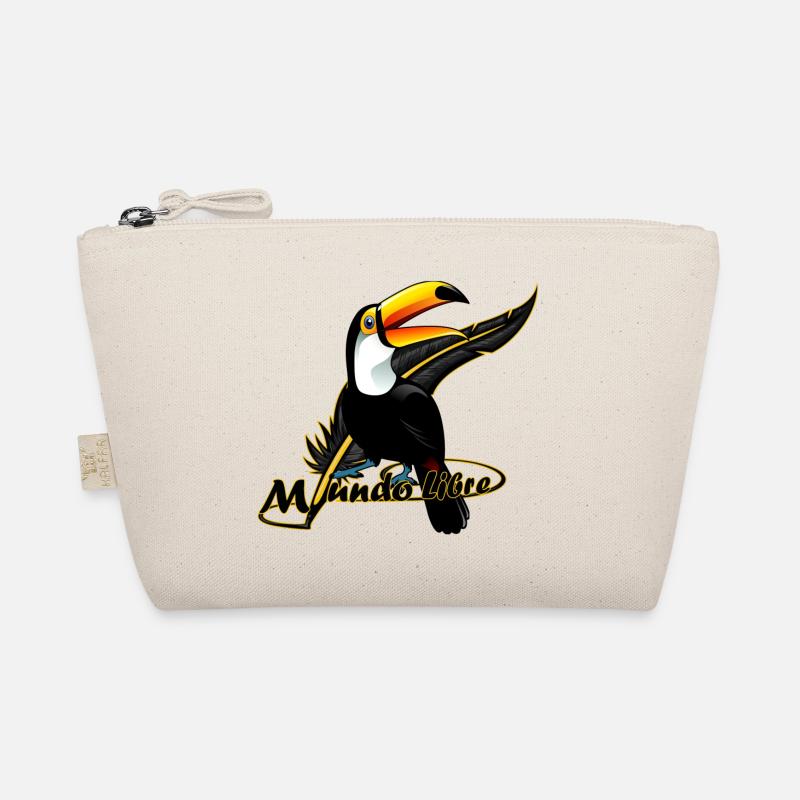 Bird tucan - Organic Pouch - nature