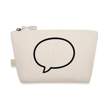Speech bubble comic design - Organic Pouch - nature - Front