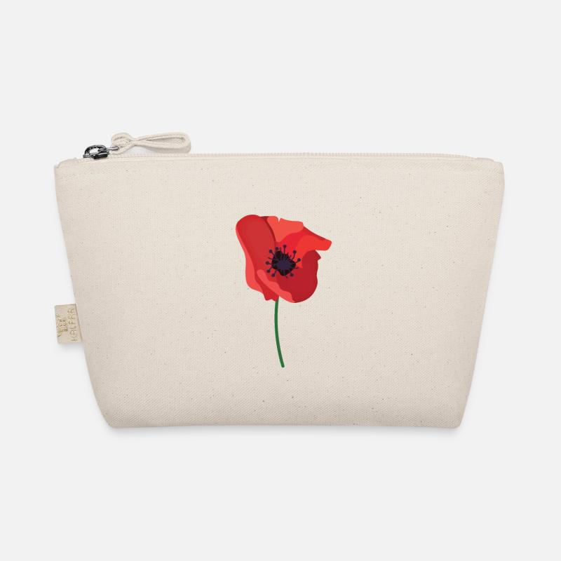 Mohn Tag der britischen Legion - Bio-Täschchen - Natur
