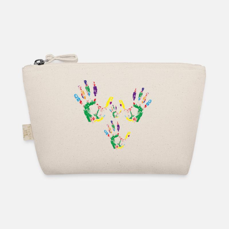 4 Handabdrücke Bio-Täschchen